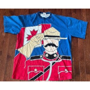Vintage Marc Tetro Canada Mounted Police Tee 90s‎ RCMP